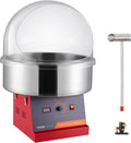 VEVOR Zuckerwattemaschinen, 1 kW, Rot, Elektrische Zuckerwattemaschine, Zuckerwattegeräte, Kommerzielle Zuckerwattemaschine mit Abdeckung
