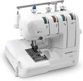 GLAESER Overlock-Nähmaschinen, Schwarz, GLAESERhome, Overlock Nähmaschine ol 50, Näht u. Schneidet in einem Arbeitsschritt