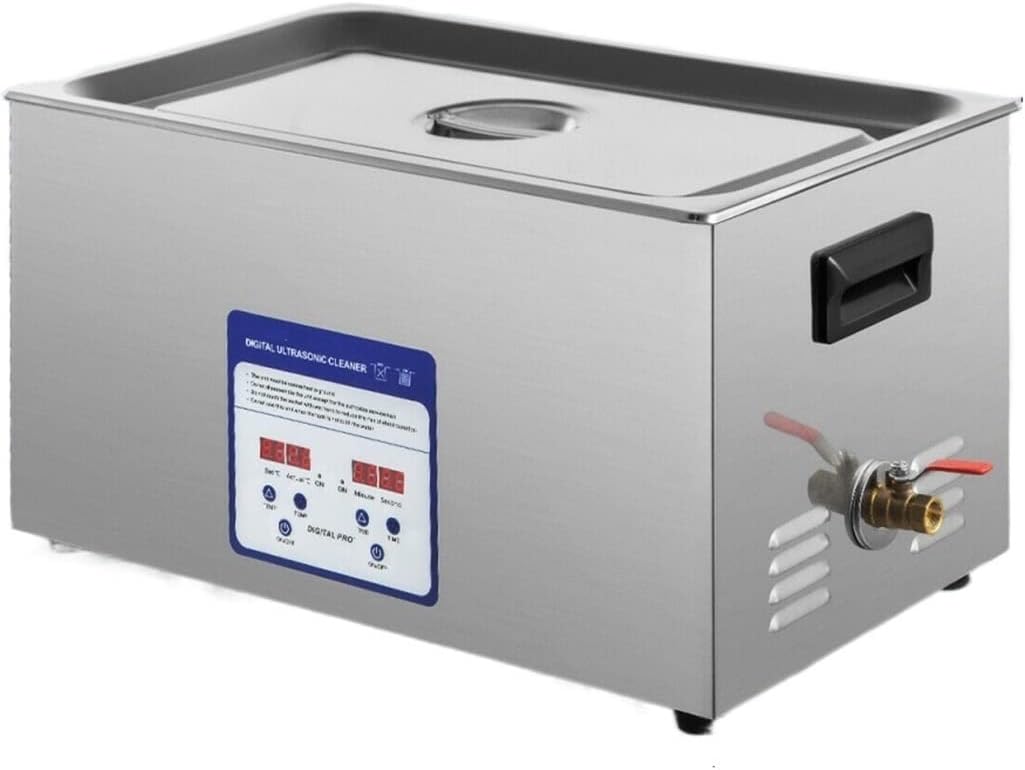 QZCX Elektrowerkzeug, 10 L, 15 L, 22 L, 30 L, Edelstahl 316 und 304, Silber, 2 L 3 L 6 L Ultraschallreiniger 316 Edelstahl Mini Lave