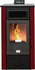 STUFE A PELLET ITALIA Pelletheizungen, 14 KW, Schwarz, Canada