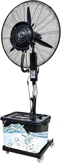 WKZBQVTHJGS Gewächshaus, 42 L, Weiss, Industrie-Nebelventilator 2026 Upgrade mit Wassertank