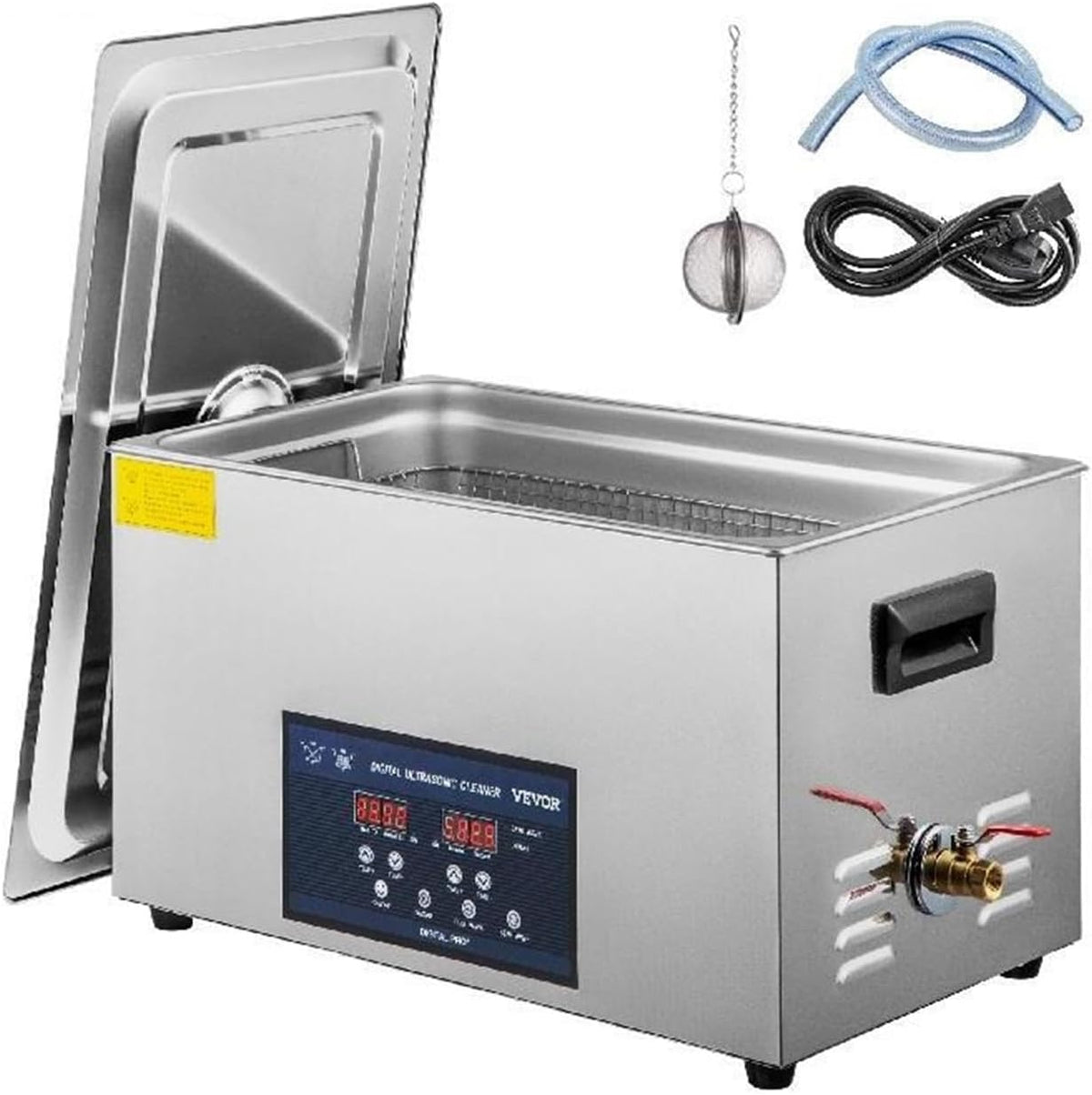 DMETE Waschmaschine, 3,2 L, 10 L, 22 L, 30 L, Weiss, 2 L 6 L Ultraschallreiniger Mit Doppelfrequenz-digitaler