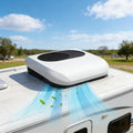 twostronking Mobiles Klimagerät, 250-750 W, 1900 W, 43 dB, 12v, Weiss, Klimaanlage Wohnmobil, Dachklimaanlage, Auto Klimaanlage