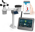 Bresser Wetterstationen, Anthrazit, WLAN HD TFT Funk Wetterstation mit Profi Sensor und, Luftfeuchtigkeit, Temperatur