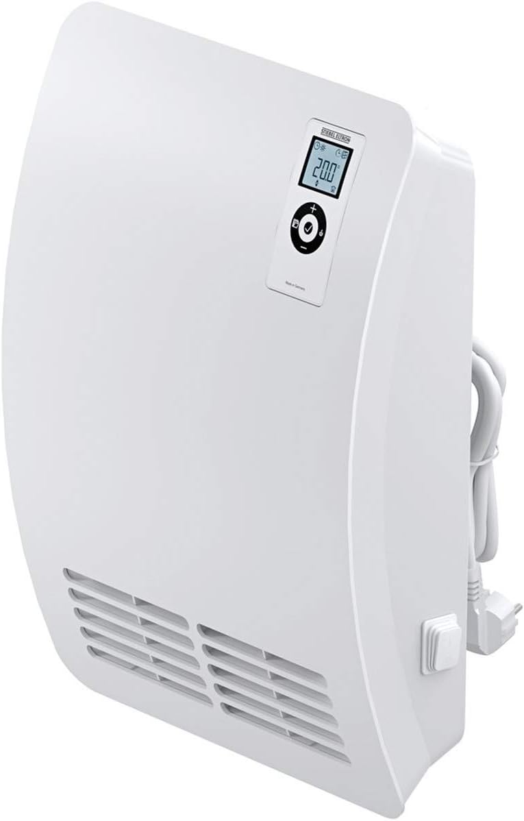 Stiebel Eltron Elektroheizkörper, 2 kW, 25 m, Schwarz, Schnellheizer CK 20 Premium, für ca. ², VDE geprüft, LC-Display