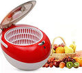 Samnuerly Waschmaschine, Weiss, Ozon-Obst- und Gemüsewaschmaschine, Lebensmittelreiniger, vollautomatische saubere Reinigungsmaschine