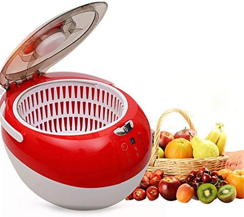 Samnuerly Waschmaschine, Weiss, Ozon-Obst- und Gemüsewaschmaschine, Lebensmittelreiniger, vollautomatische saubere Reinigungsmaschine