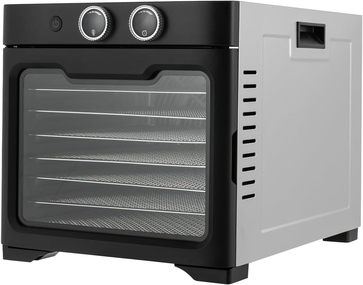 GMSLuu Wäschetrockner, 45-50 dB, 800 W, Edelstahl 430, lebensmittelechter Edelstahl 304, gehärtetes Glas, Kunststoff, Silber