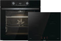 Gorenje Herdset, 77 L, Schwarz, Kombination aus autarkem Kochfeld GI6401BSC und, Made in Europe, ExtraSteam, AirFry