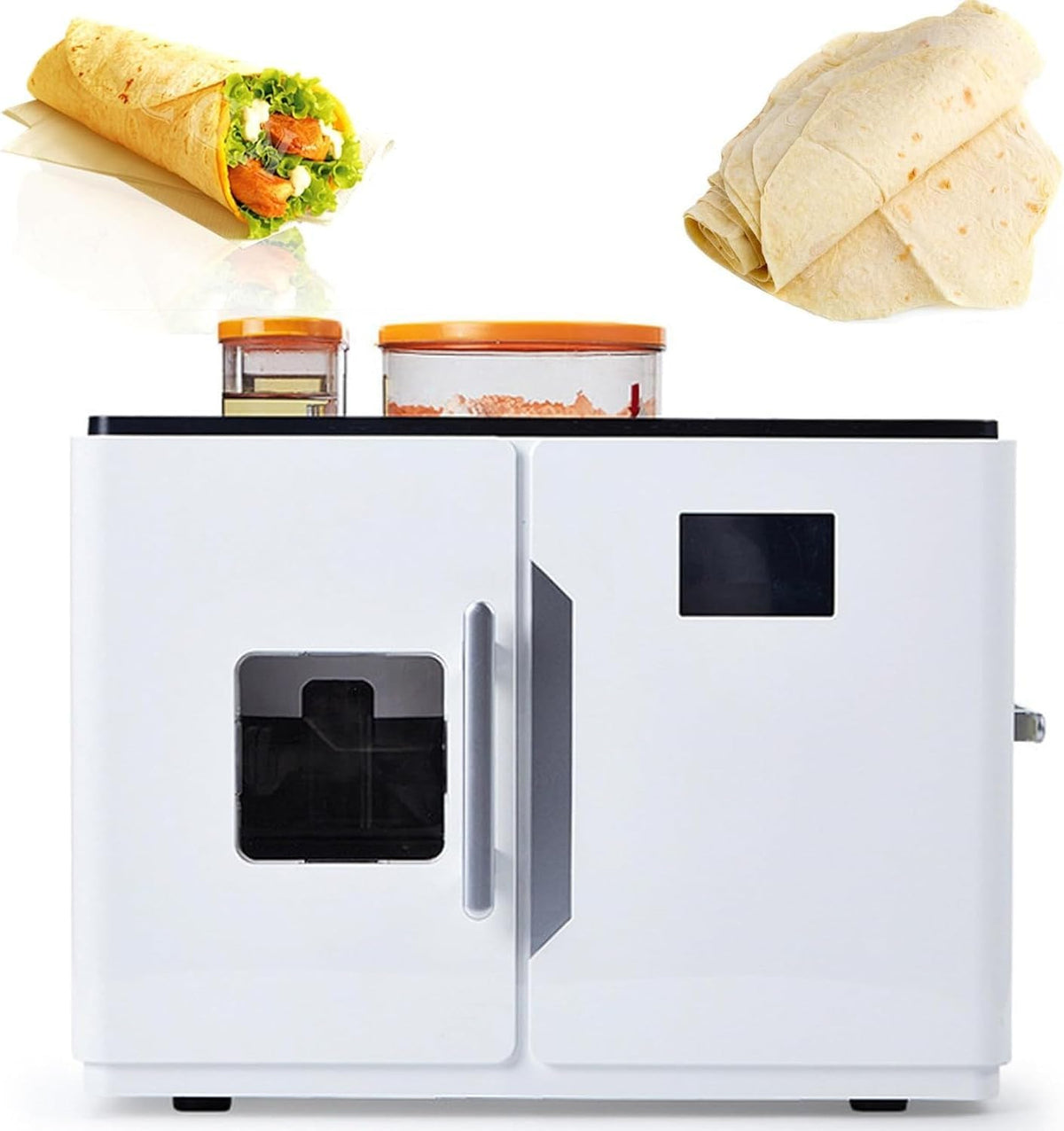 Kommerzielle Brotbackautomaten, Grau, Brotbackmaschine, vollautomatischer Roti-Maker mit intelligentem Touchscreen