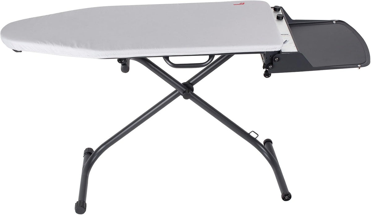 Knittax Bügelbretter, 110x42 cm, Silber, Bügeltisch Techno AT 1000, mit Aufblasfunktion (Luftkissen), Ansaugen und Absaugen