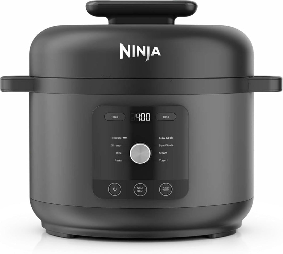 Ninja Schnellkochtöpfe, Schwarz, HyperHeat PC201UK 9-in-1-Schnellkochtopf, Schongarer und Reiskocher, inklusive Dampfgestell und abnehmbarem