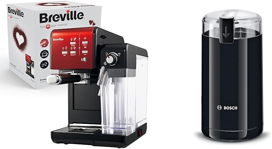 Breville Kaffeemaschine, Schwarz, Prima Latte II Siebträgermaschine