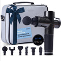 Reserve Gifts Co. Rückenmassage, Schwarz, Massagepistole Geschenk mit Tragetasche, Tiefengewebe-Rückenmassagegerät zur Schmerzlinderung mit 6