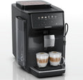 Siemens Kaffeevollautomat, Schwarz, EQ500 iAroma, 6 Getränke, Doppeltassenfunktion, einfache Reinigung, mit Milchschlauch