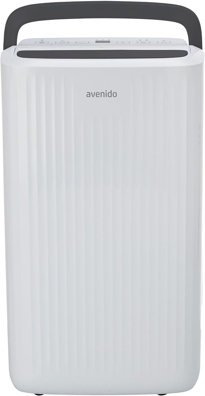avenido Luftentfeuchter, 10l, Weiss/Grau, Kompressor- mit wifi, AV 7865, /24h kapazität, kohlefilter, timer, abs-kunststoff