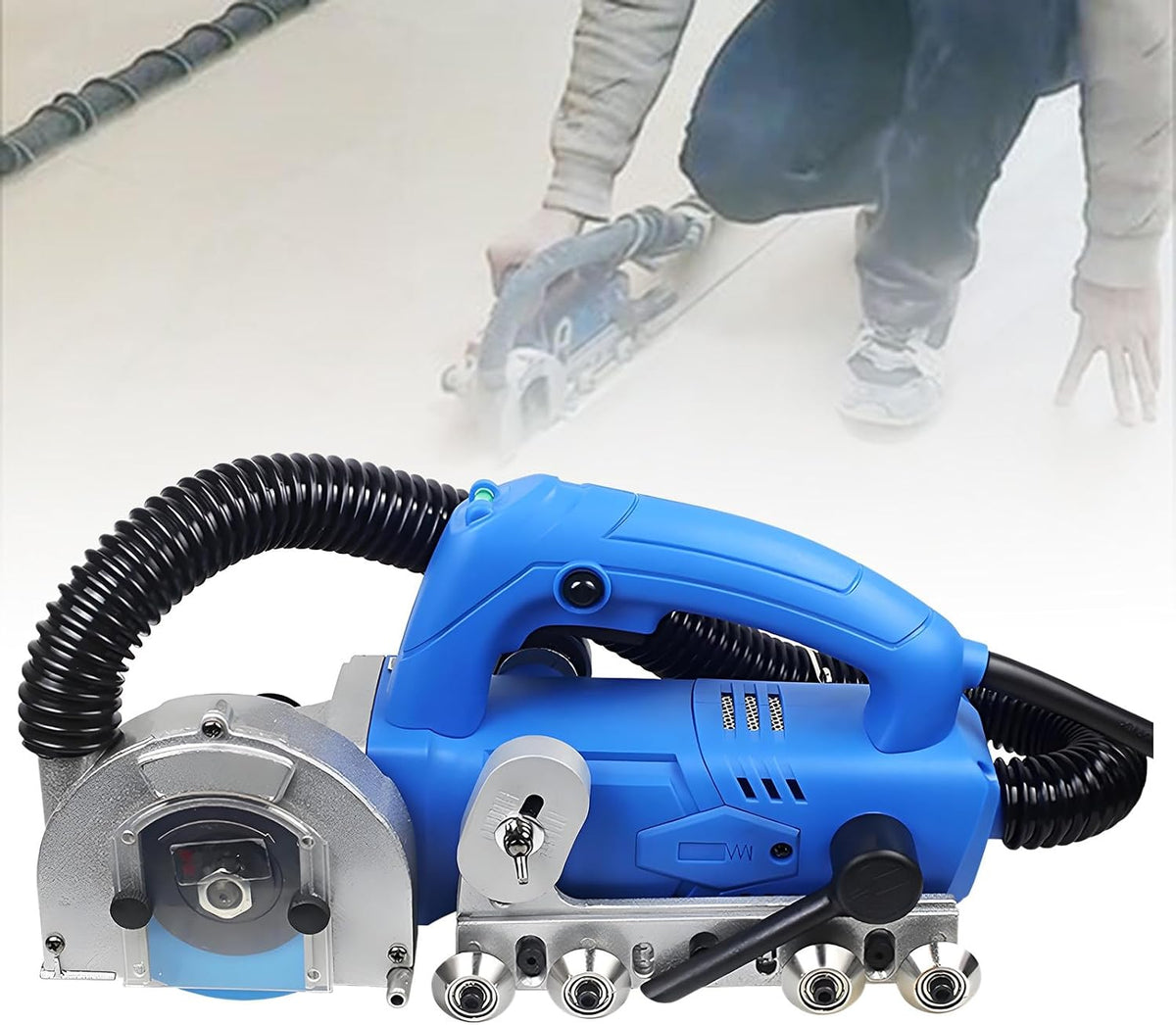 ExoticaBlend Poliermaschinen, Grau, Elektrischer Fugenreiniger, elektrische 1200-W-Fliesenreinigungsmaschine