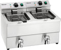 Bartscher Heissluftfritteuse, 8 L, Schwarz, Elektro Doppel-Fritteuse IMBISS II 2x Gastronomiebedarf