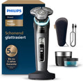 PHILIPS Elektrorasierer, Schwarz, Rasierer i9000 Prestige, Nass- und Trockenrasierer für Herren mit integriertem