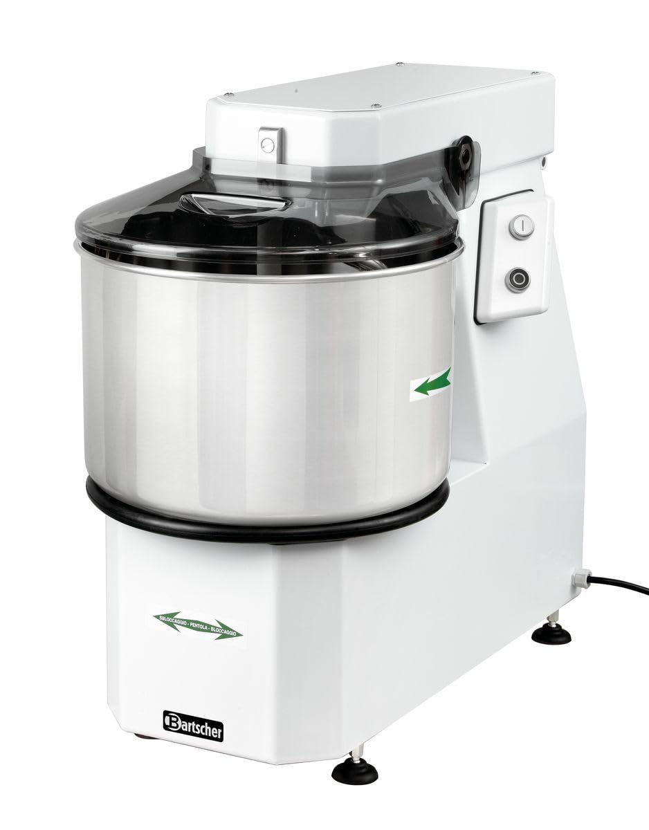 Bartscher Knet- & Rührmaschinen, 42 Liter, 38 Kg, Schwarz, Teigknetmaschine, - 101867