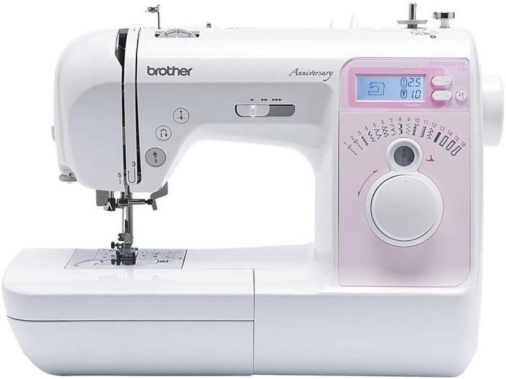 Brother Nähmaschinen, Schwarz, Nähmaschine Innov-is 10 a Anniversary, Computer-Nähmaschine mit 16 Stichen, 3 Knopflöchern