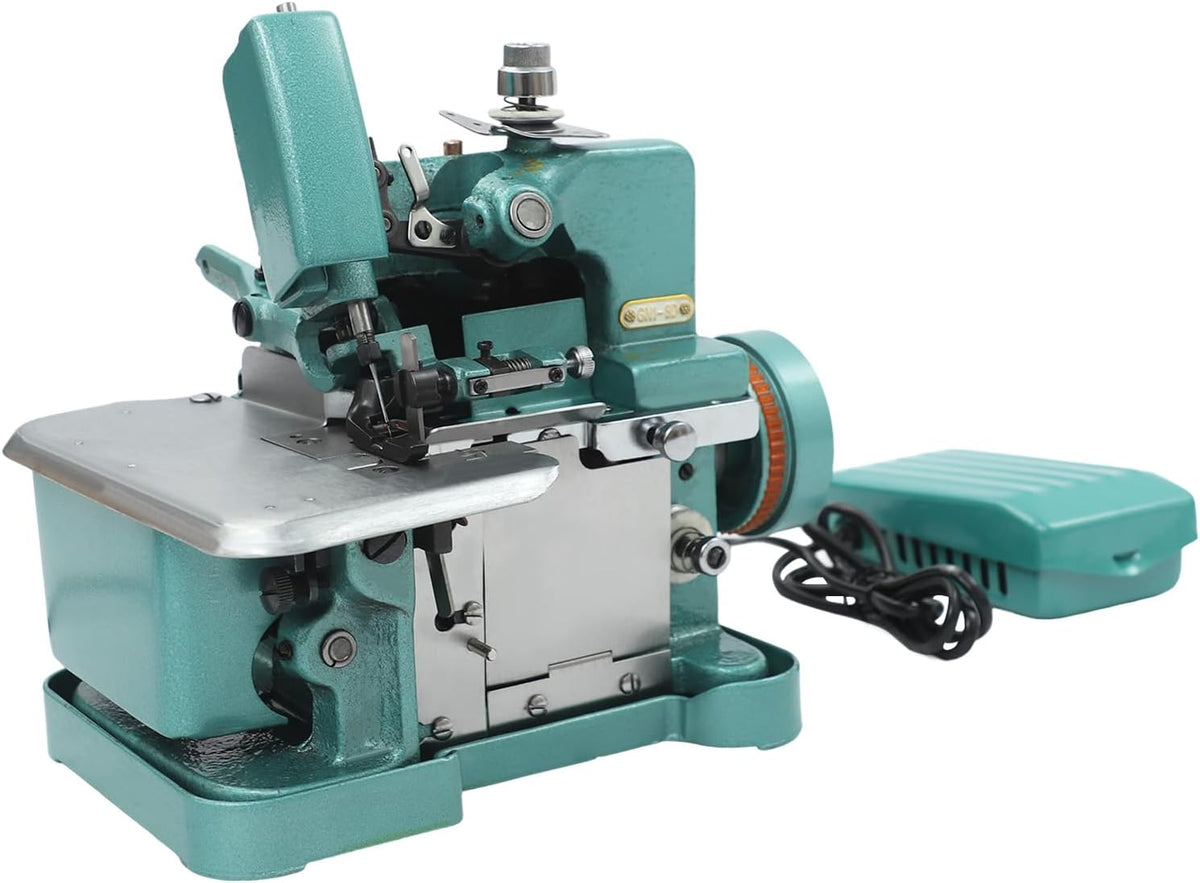 PromiseFly Overlock-Nähmaschinen, 150 W, 150 W, Gusseisen, Schwarz, Overlock Nähmaschine 9000 U/min Verstellbare