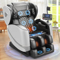 F FURNIMAT Relaxsessel, Grau, Massagesessel Ganzkörper, Zero Gravity Massagestühle mit Taillen- und Beinheizung