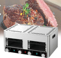 SAIYERUS Elektrogrill, 220 V, Schwarz, Elektrischer Steakgrill, tragbarer Arbeitsplattenofen für den Innenbereich