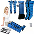 LESBJFDM Kompressor, Schwarz, Lymphdrainage Gerät Beine 6 Kammern Recovery Boots, Beinmassagegerät Kompression Muskelkater Müdigkeit &