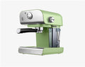 OUBBDVRT Kaffeemaschine, Schwarz/Silber, Vollautomatische Brauerei Kaffeemühle Espresso-Maschine