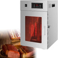 DDZJTPP Dörrautomaten, 800 W, 800 W, Silber, Edelstahl Dörrgerät für Lebensmittel Dörrapparat