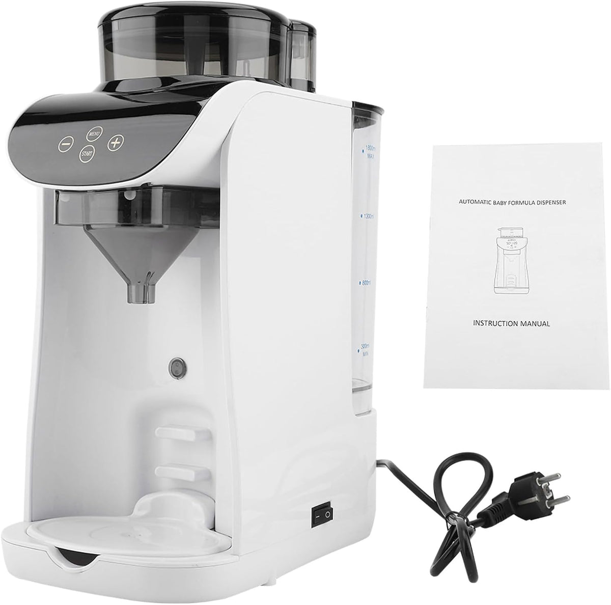 Aurikall Mixer, Schwarz, Formel-Multifunktions-Intelligenter Milchpulver-, einstellbare Temperatur, automatisches Mischen