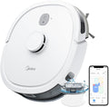Midea Saugroboter, Schwarz, M6 mit Wischfunktion 2 in 1, Staubsauger Roboter, LiDAR-Navigation, 140Min Laufzeit