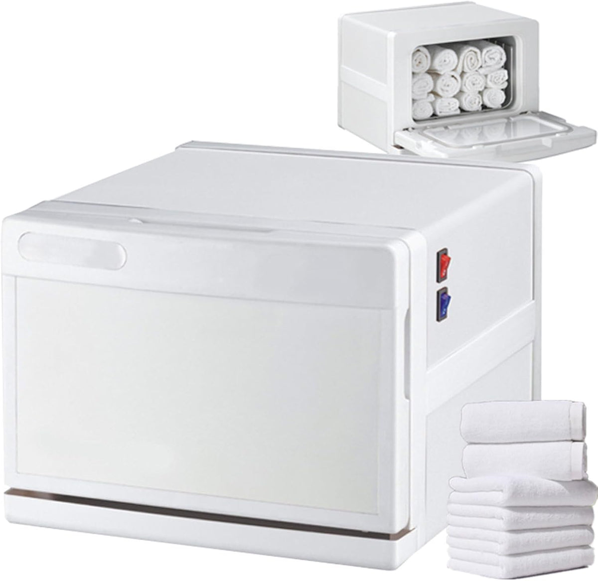 Handtuchwärmer, Grau, Schrank, schnell aufheizendes Aluminium-Innenfutter, UV-Sterilisator für die häusliche Gesundheitspflege