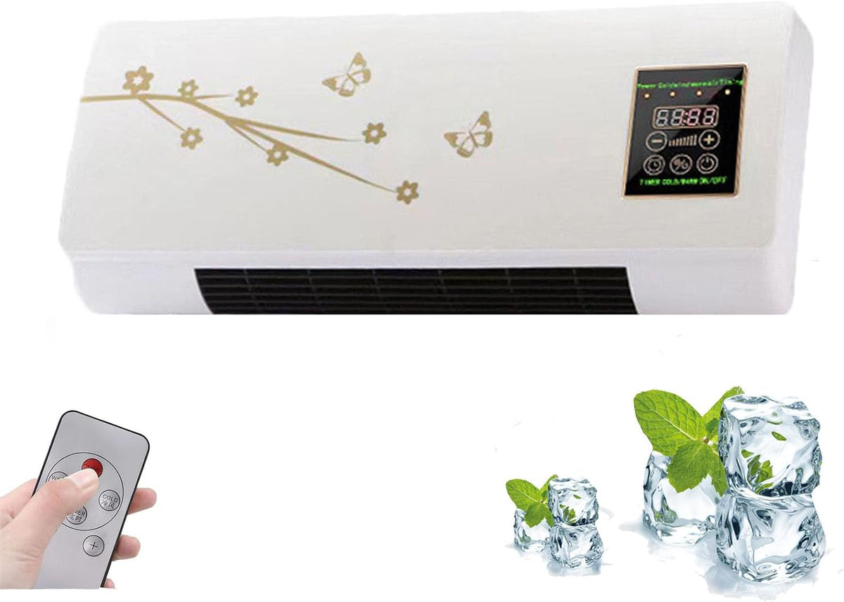MESCXTY Mobiles Klimagerät, 55 x 24 x 12 cm, Weiss, Split-Klimaanlage (2-in-1), Wandgerät mit Kühl- und Heizfunktion