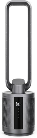 CGJdfjhE Turmventilator, Kunststoff, Weiss, flügelloser Ventilator, Energiesparender, Luftkühler, Bodenreinigungsventilator