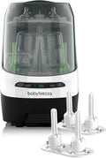 Baby Brezza Flaschenreiniger, Grau, Bottle Washer Pro Classic mit Strohhalm-Einsatz, Wäscht, sterilisiert & trocknet automatisch
