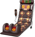 Sofa Massagematte, Schwarz, mit Wärme und 10 Vibrationsknoten für Ganzkörperentspannung, verstellbare Kissen und Heizkissen zur Linderung der