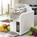 CGLYYDS Eismaschine, 39,8 × 19 × 40,7 cm, 2,0 l / 68 oz, 185 W, Weiss, Slush-EIS-Maschine, elektrisches Softeisgerät mit 7 voreingestellten Programmen