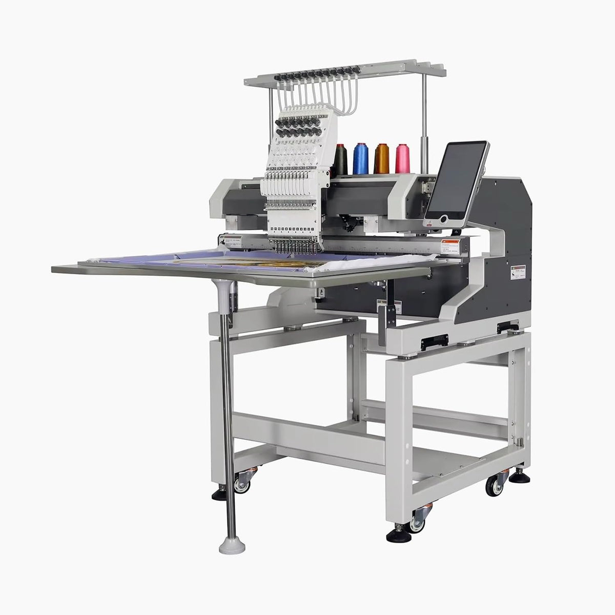 Stickmaschinen, Grau, Smart Stitch Stickmaschine mit KI-Digitalisierungslink, Automatische Formatkonvertierung Nähgerät übersetzt