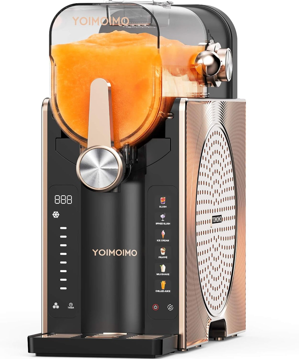 Azmsary Eismaschine, 2,6 L, Schwarz, Slush Maschine, & Slushie Maschine für Zuhause 2408