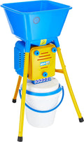 Kerbl Elektrische Getreidemühlen, Blau/Gelb, Novital Elektrische Getreidemühle, Schrotmühle, blau, gelb, Kunststoff