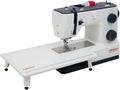 Necchi Elektronisch gesteuerte Nähmaschinen, Grau, Q132A Nähmaschine mit Anschiebetisch, 32 Stitch, Horizontal Greifersystem