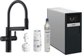 BLANCO Wassersprudler, Schwarz, drink.soda EVOL-S Pro matt, Multifunktionales, Gekühltes Wasser in still, medium & sprudel