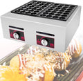 Kommerzieller Takoyaki Maker, Schwarz, Gas-Takoyaki-Maker, 56-Loch-Oktopus-Kugelmaschine, Antihaft-Back-Grillpfanne für Restaurant und Snackbar