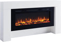 BALDERIA Elektrokamin, Schwarz, Zeus - Elektrischer Kamin, Standkamin, Heizlüfter mit 3D Flammeneffekt