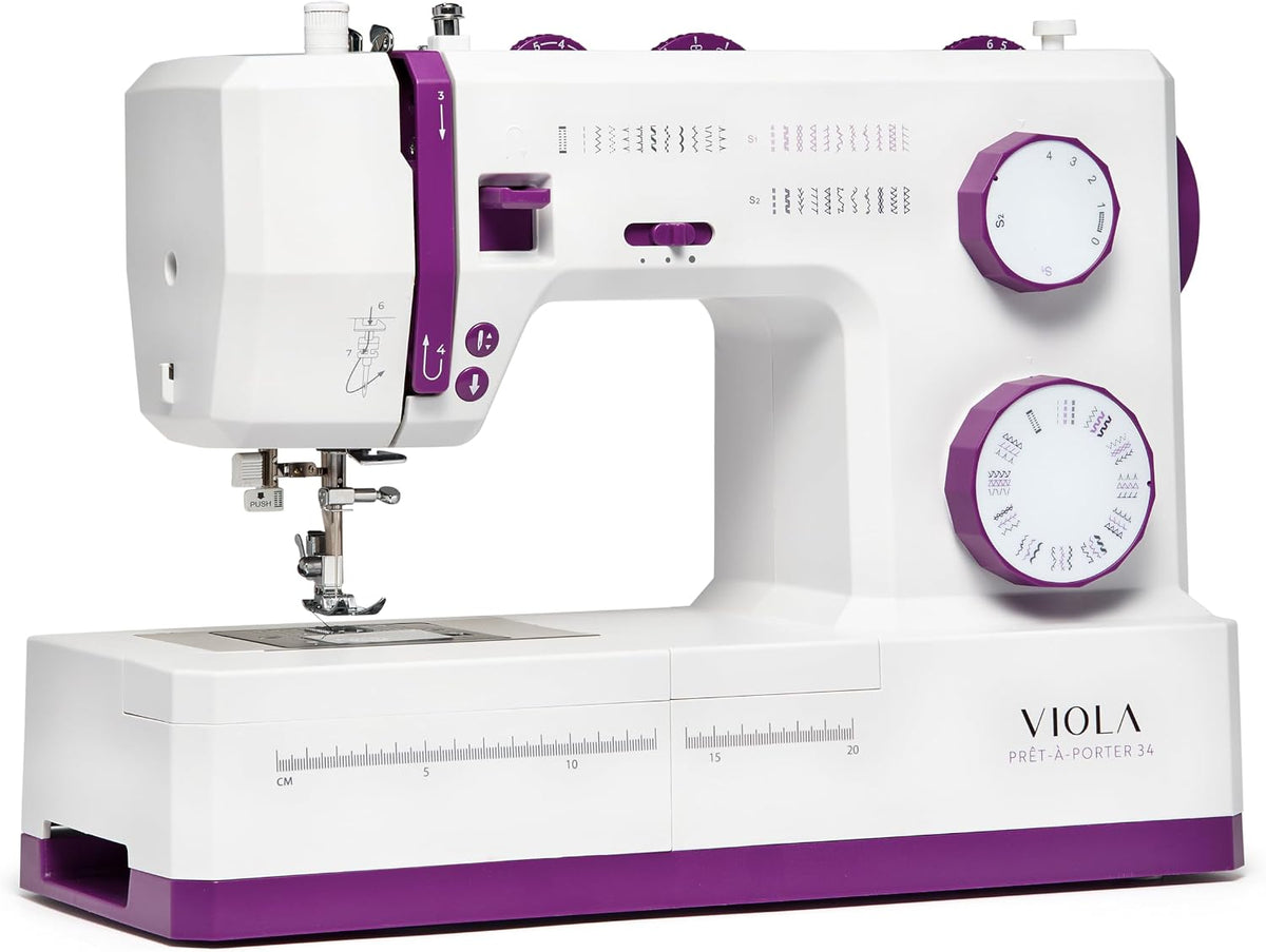 VIOLA Elektronisch gesteuerte Nähmaschinen, Violett, Prêt-à-Porter Nähmaschine (Exklusive Edition) Nähmaschine