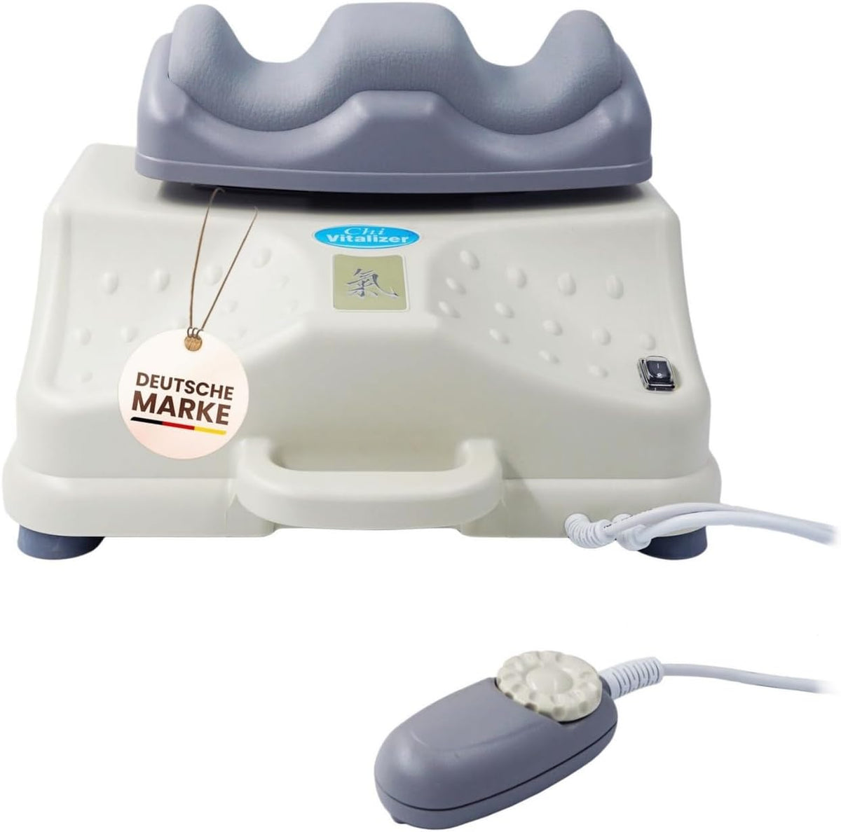 chi-enterprise Fussmassagegeräte, Schwarz, Vitalizer Basic, Fussmassagegerät mit Fernbedienung, Vibrationen und leiser Bedienung