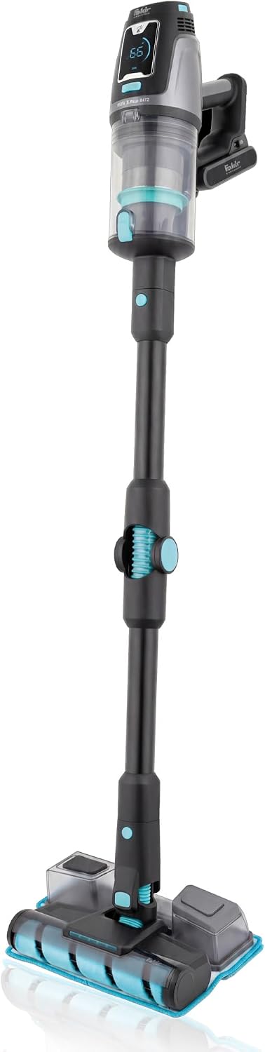Fakir Stabstaubsauger, 28,8 V, 550 W, Schwarz, Bolt X Plus Aqua 8472 Akku Staubsauger beutellos, Akku, 4 Saugstufen + Zubehör