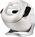 Automatische Heissluftfritteuse, Grau, Kochmaschine mit Smart Start, 3-Gang-Einstellung und 360° Drehung zum Rühren